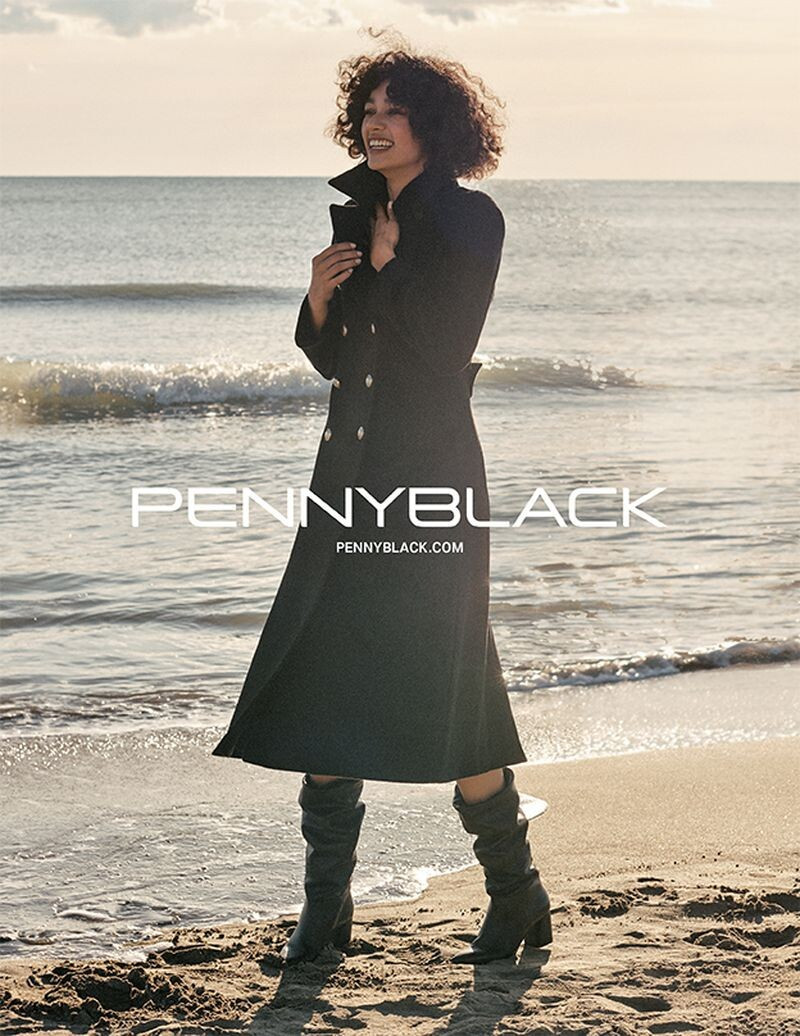 Damaris Goddrie featured in  the Pennyblack advertisement for Autumn/Winter 2019