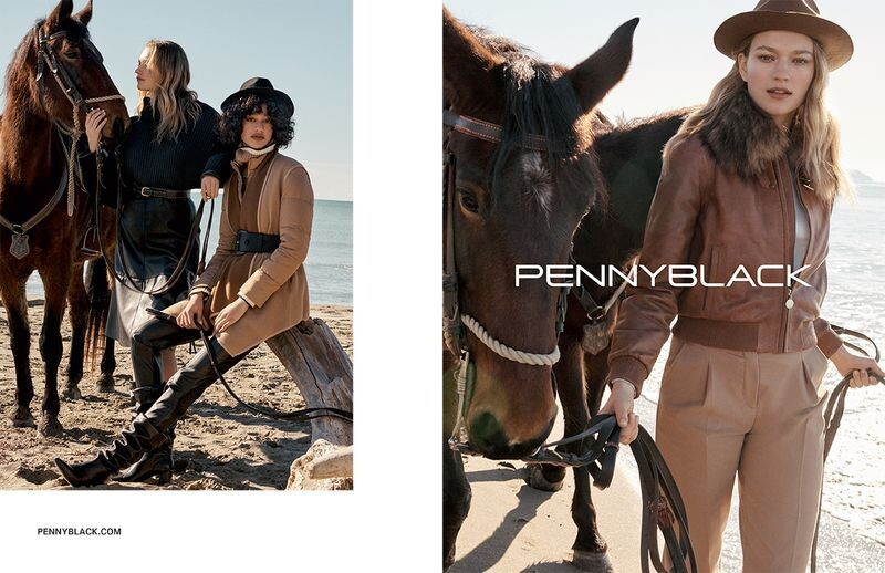 Damaris Goddrie featured in  the Pennyblack advertisement for Autumn/Winter 2019