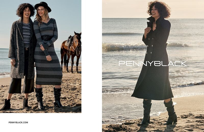 Damaris Goddrie featured in  the Pennyblack advertisement for Autumn/Winter 2019