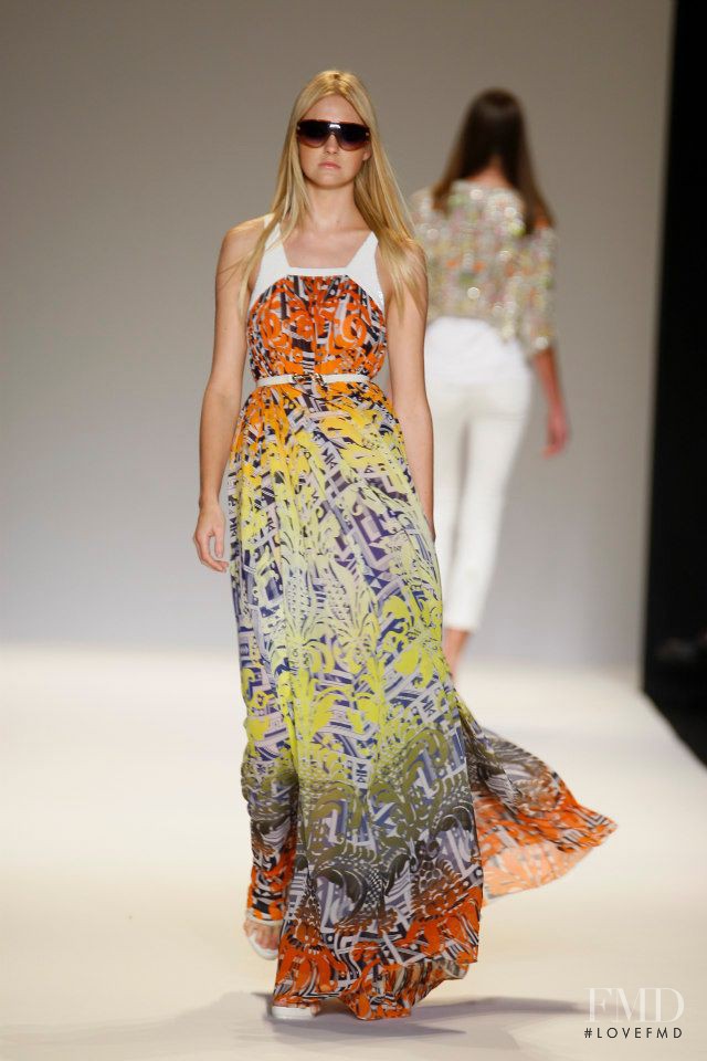 Caroline Trentini featured in  the Matthew Williamson fashion show for Spring/Summer 2009