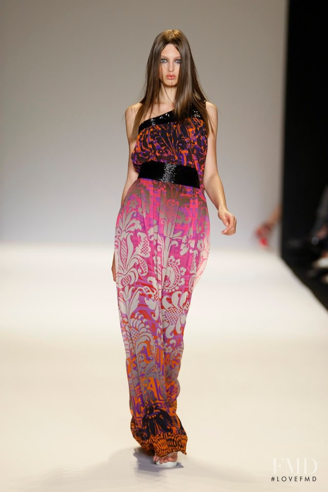 Georgina Stojiljkovic featured in  the Matthew Williamson fashion show for Spring/Summer 2009