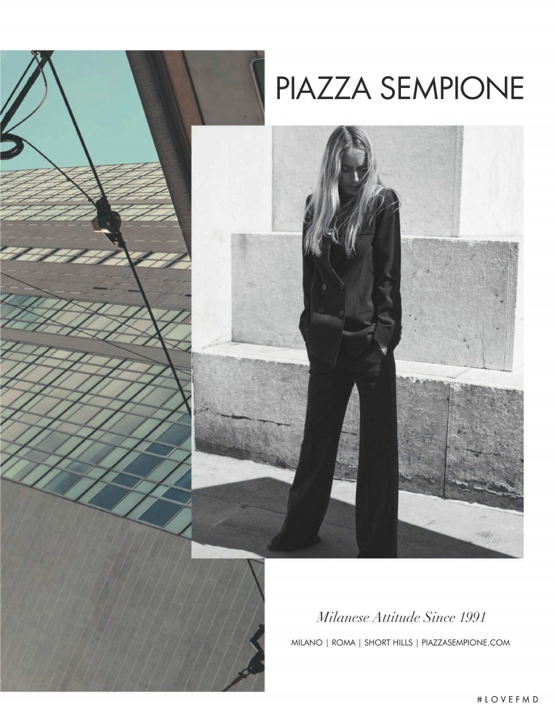 Poppy Delevingne featured in  the Piazza Sempione advertisement for Autumn/Winter 2019