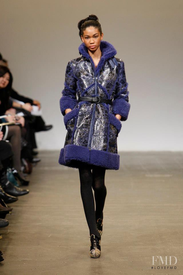 Chanel Iman featured in  the Matthew Williamson fashion show for Autumn/Winter 2008