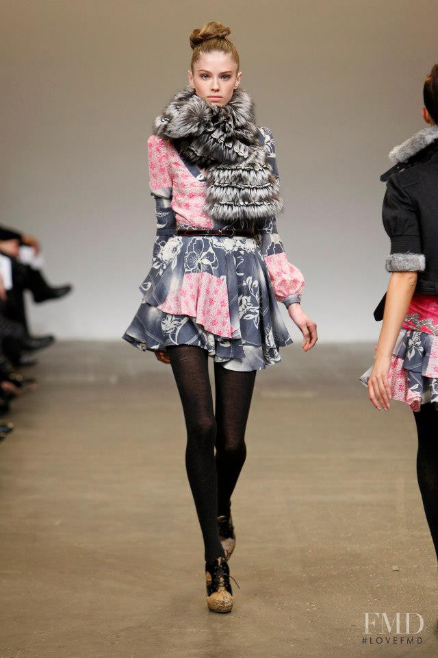 Taryn Davidson featured in  the Matthew Williamson fashion show for Autumn/Winter 2008