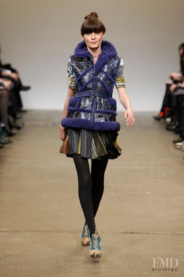 Irina Lazareanu featured in  the Matthew Williamson fashion show for Autumn/Winter 2008