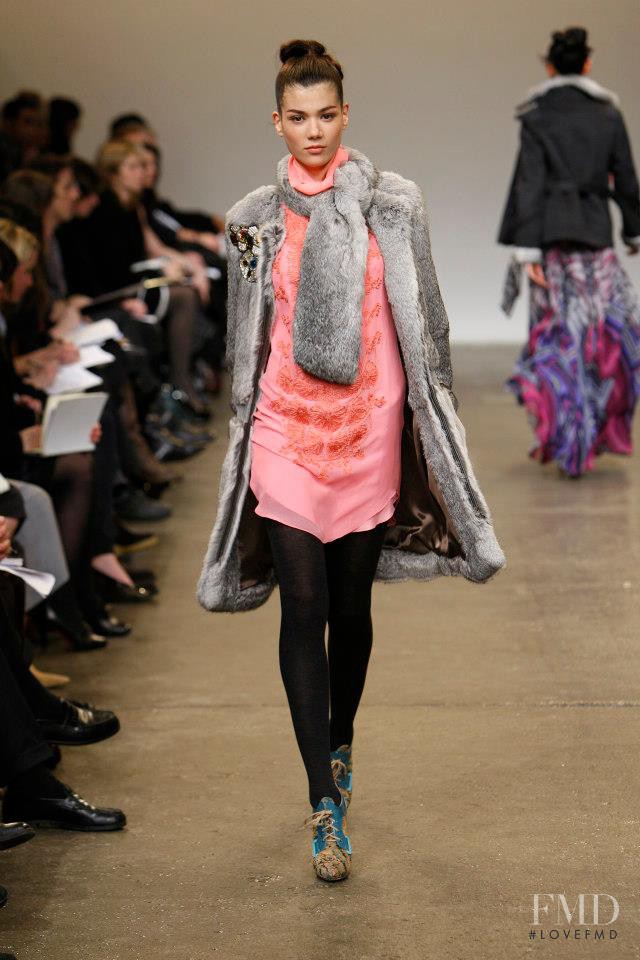 Sheila Marquez featured in  the Matthew Williamson fashion show for Autumn/Winter 2008