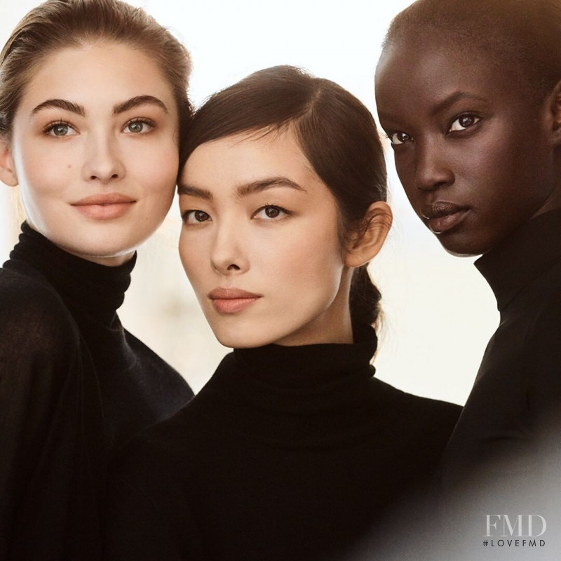 Grace Elizabeth featured in  the Estée Lauder advertisement for Autumn/Winter 2019