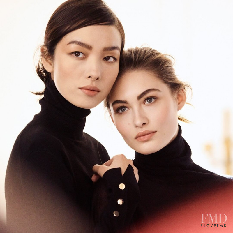 Grace Elizabeth featured in  the Estée Lauder advertisement for Autumn/Winter 2019