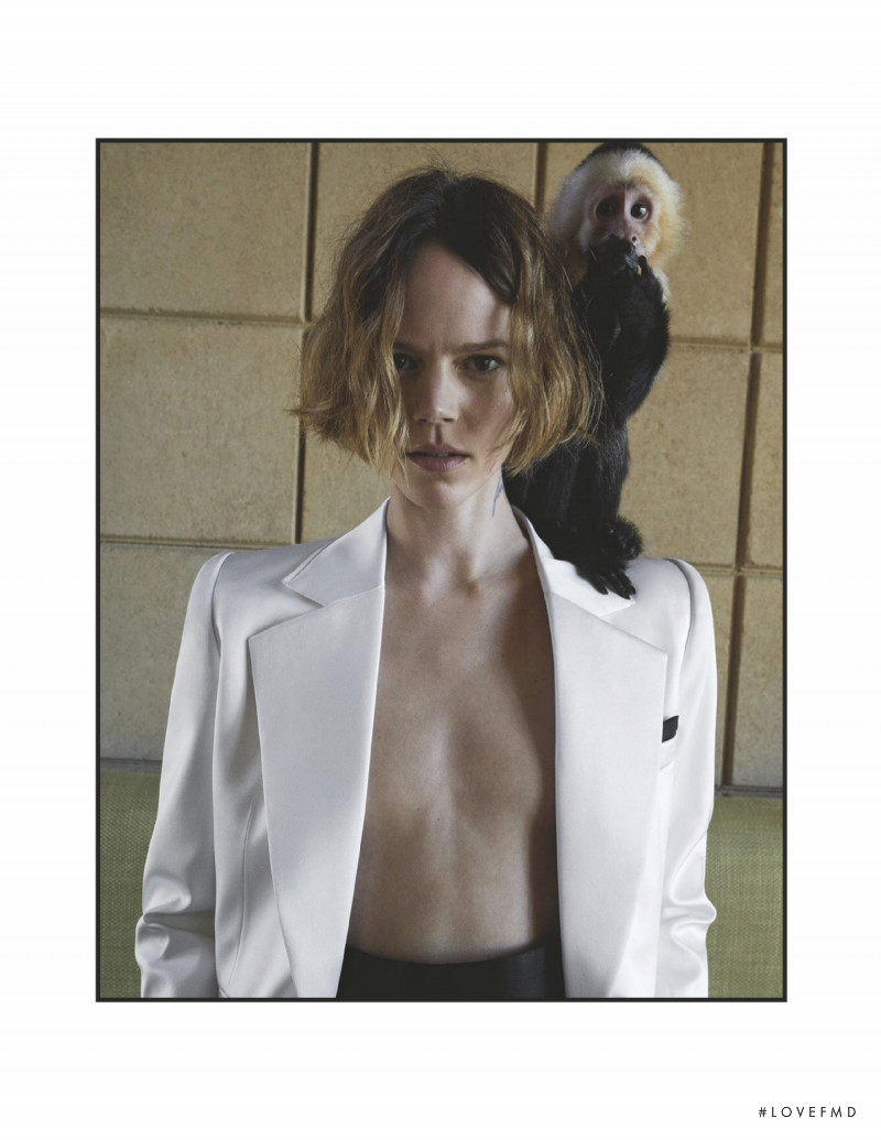 Freja Beha Erichsen featured in  the Saint Laurent advertisement for Winter 2019