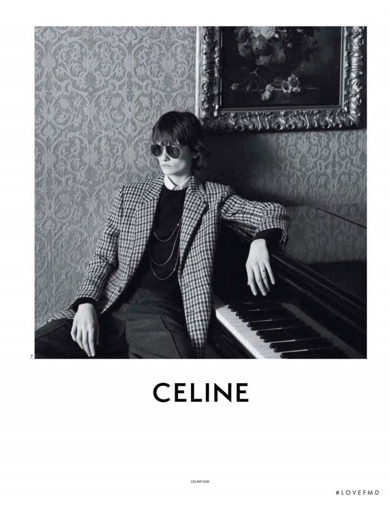 Lara Mullen featured in  the Celine advertisement for Autumn/Winter 2019