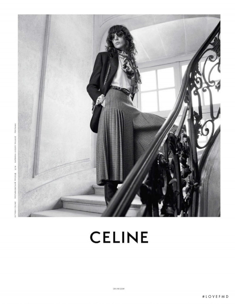 Karolina Laczkowska featured in  the Celine advertisement for Autumn/Winter 2019