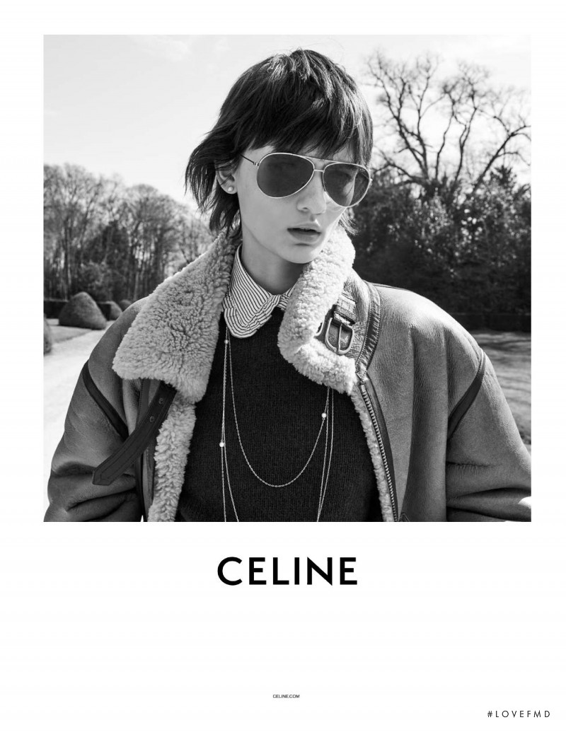 Lara Mullen featured in  the Celine advertisement for Autumn/Winter 2019