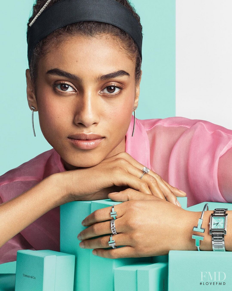 Imaan Hammam featured in  the Tiffany & Co. advertisement for Autumn/Winter 2019