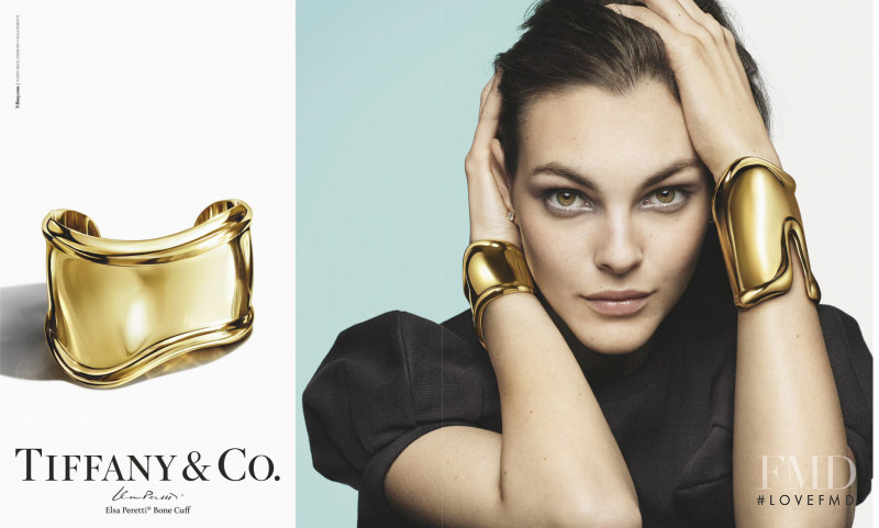 Vittoria Ceretti featured in  the Tiffany & Co. advertisement for Autumn/Winter 2019