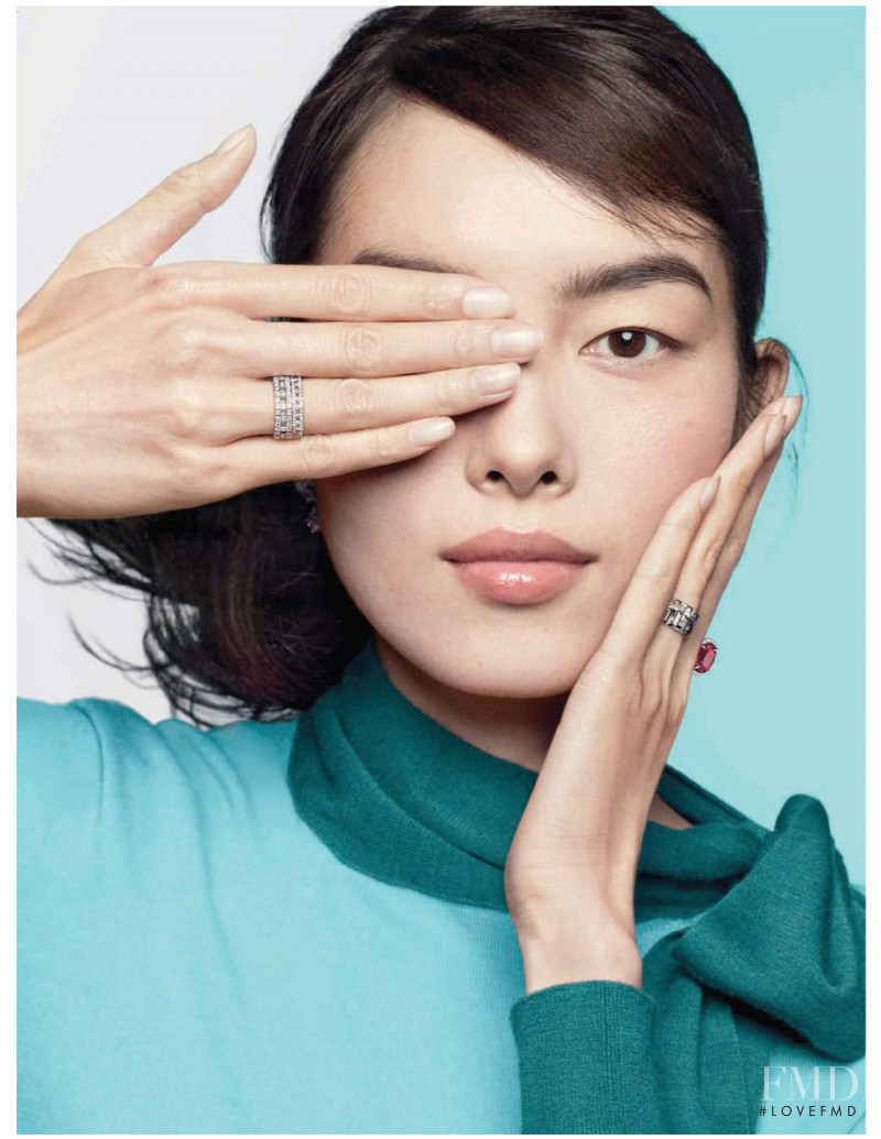 Fei Fei Sun featured in  the Tiffany & Co. advertisement for Autumn/Winter 2019