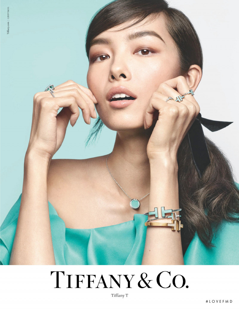 Fei Fei Sun featured in  the Tiffany & Co. advertisement for Autumn/Winter 2019