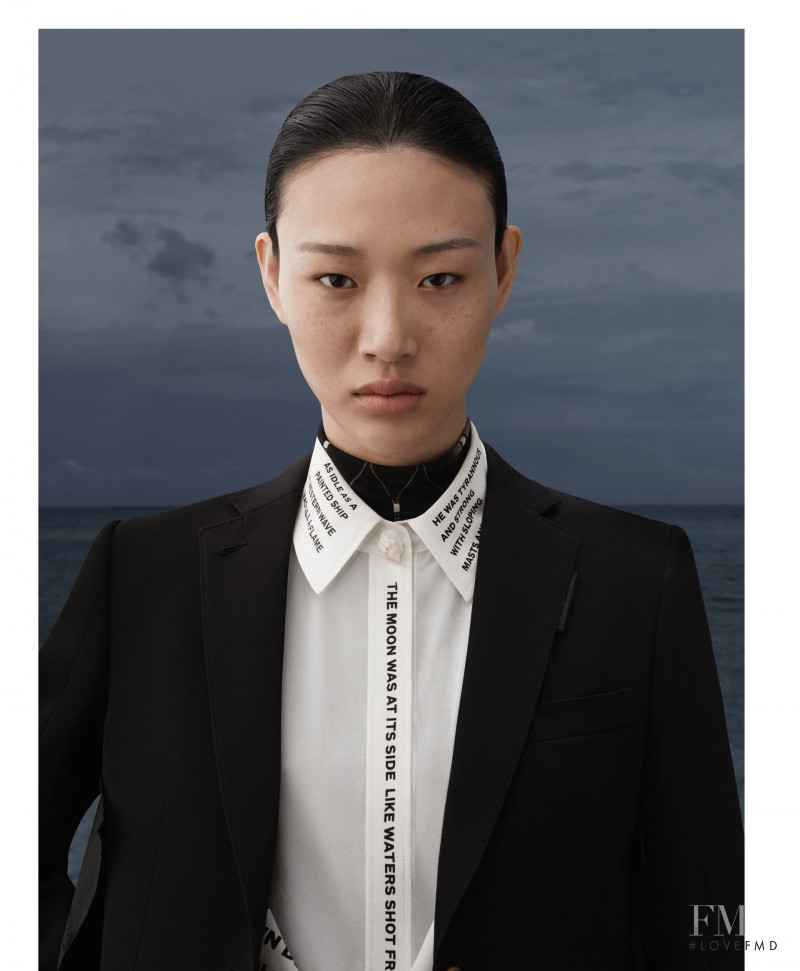 So Ra Choi featured in  the Burberry advertisement for Autumn/Winter 2019