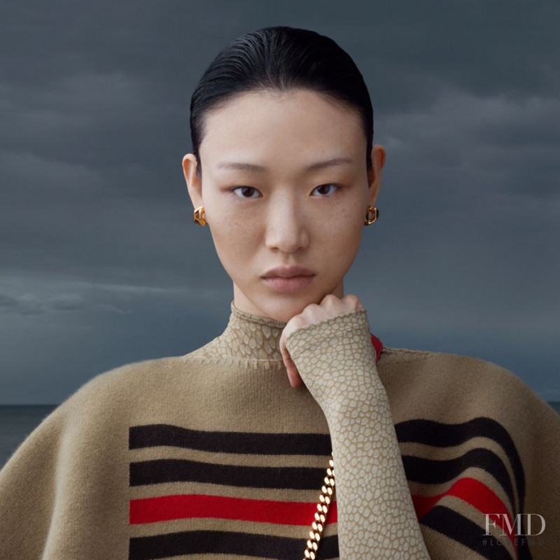 So Ra Choi featured in  the Burberry advertisement for Autumn/Winter 2019