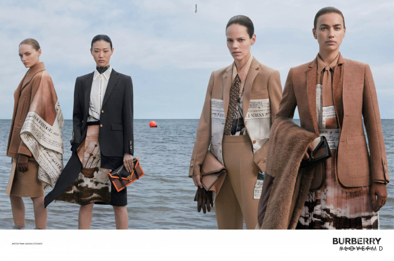 Fran Summers featured in  the Burberry advertisement for Autumn/Winter 2019