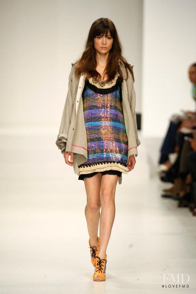 Sheila Marquez featured in  the Matthew Williamson fashion show for Spring/Summer 2008