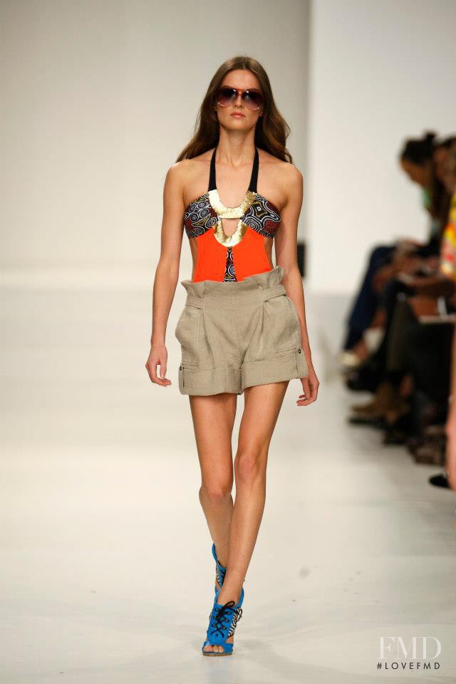Anouck Lepère featured in  the Matthew Williamson fashion show for Spring/Summer 2008