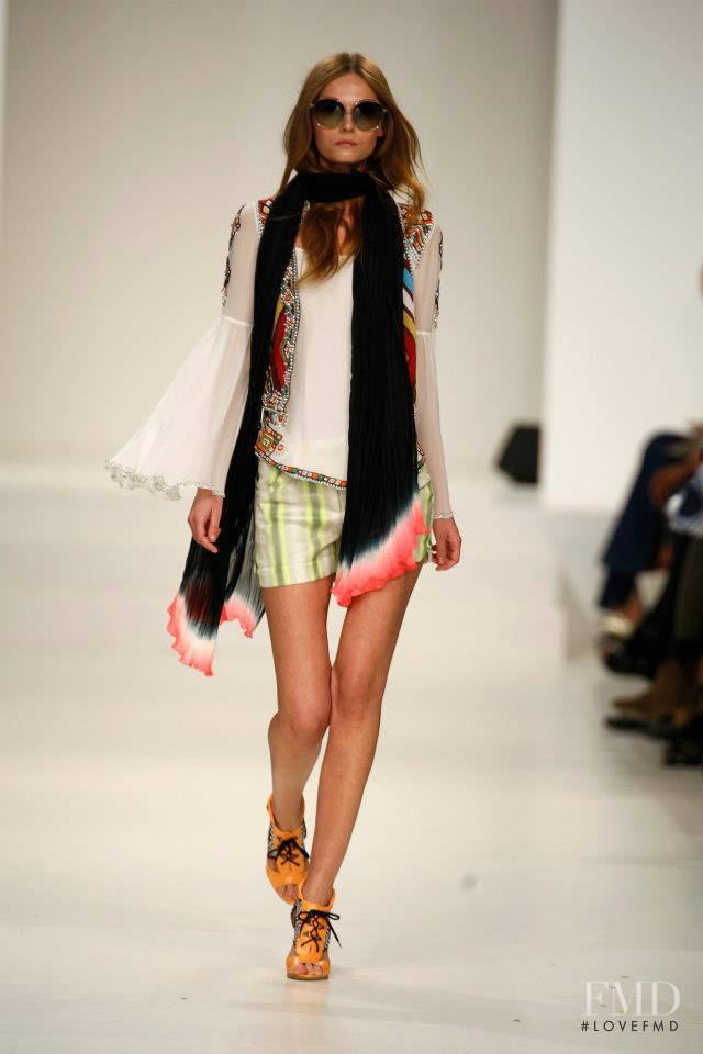 Tatyana Usova featured in  the Matthew Williamson fashion show for Spring/Summer 2008