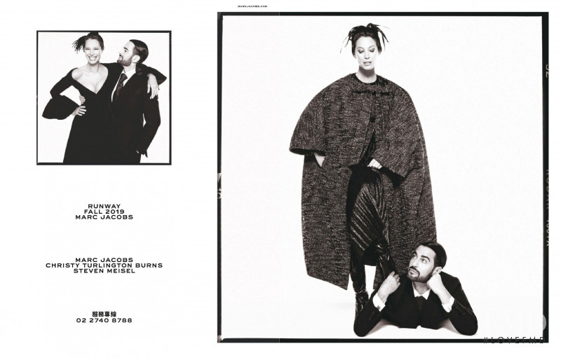 Christy Turlington featured in  the Marc Jacobs advertisement for Autumn/Winter 2019
