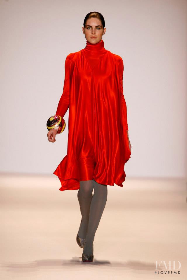 Hilary Rhoda featured in  the Matthew Williamson fashion show for Autumn/Winter 2007