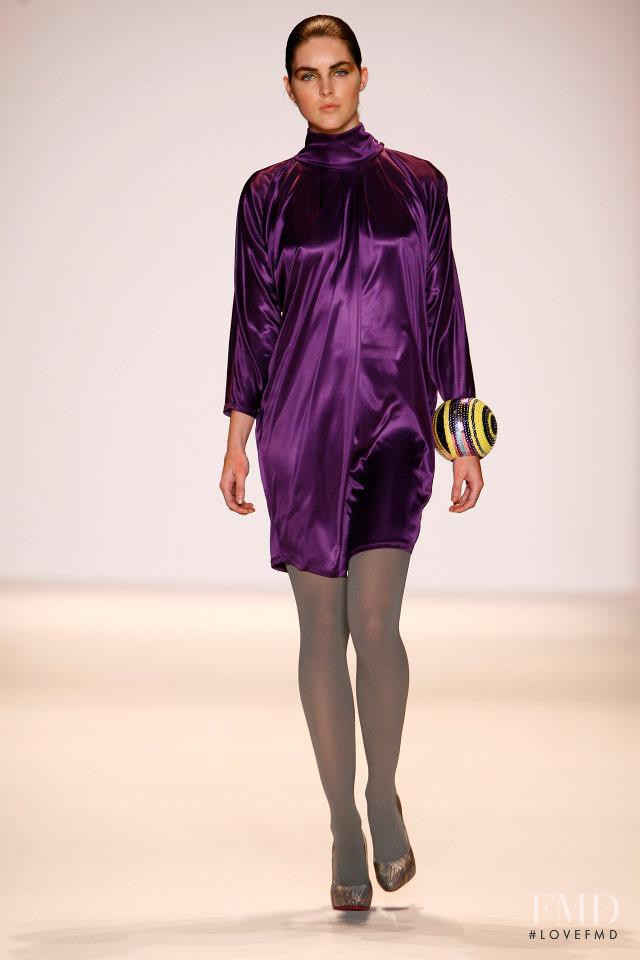 Hilary Rhoda featured in  the Matthew Williamson fashion show for Autumn/Winter 2007