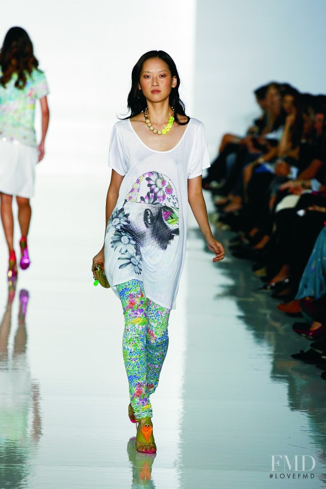 Ji Hye Park featured in  the Matthew Williamson fashion show for Spring/Summer 2007