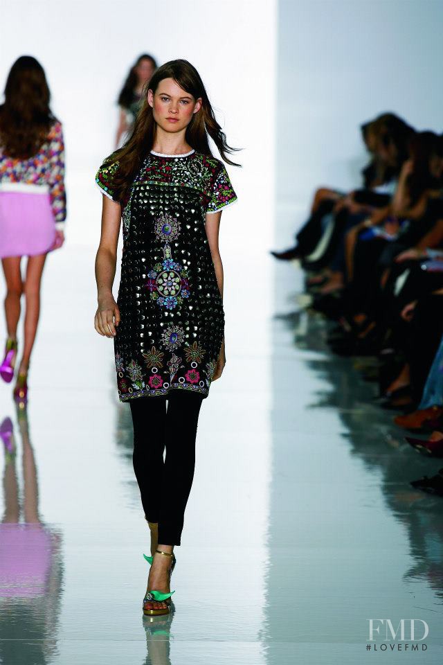 Behati Prinsloo featured in  the Matthew Williamson fashion show for Spring/Summer 2007