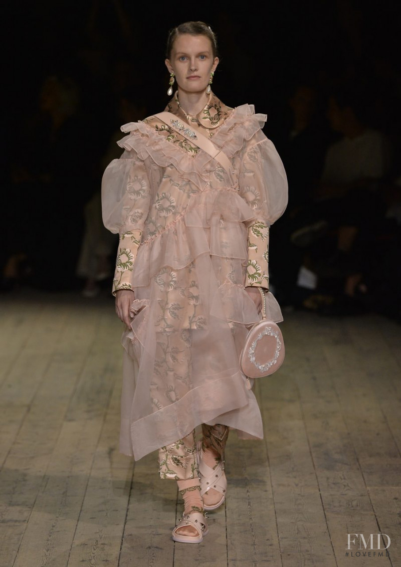 Lily Ashley featured in  the Simone Rocha fashion show for Spring/Summer 2020