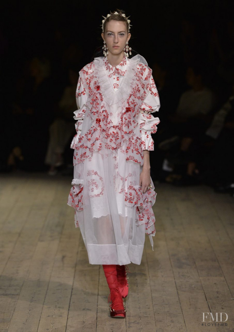 Evelyn Nagy featured in  the Simone Rocha fashion show for Spring/Summer 2020