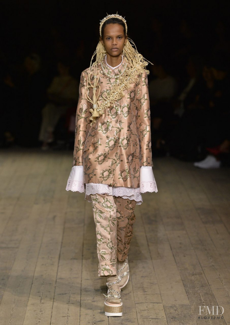 Natalia Montero featured in  the Simone Rocha fashion show for Spring/Summer 2020