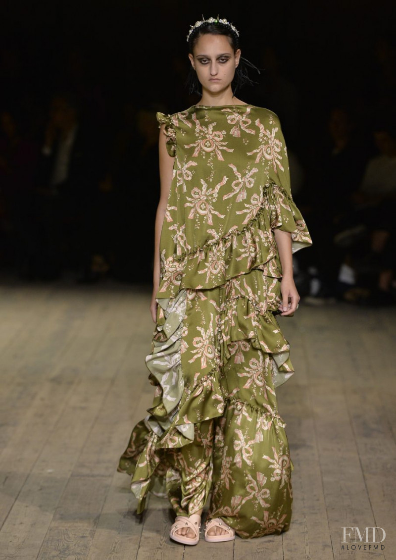 Jess Maybury featured in  the Simone Rocha fashion show for Spring/Summer 2020