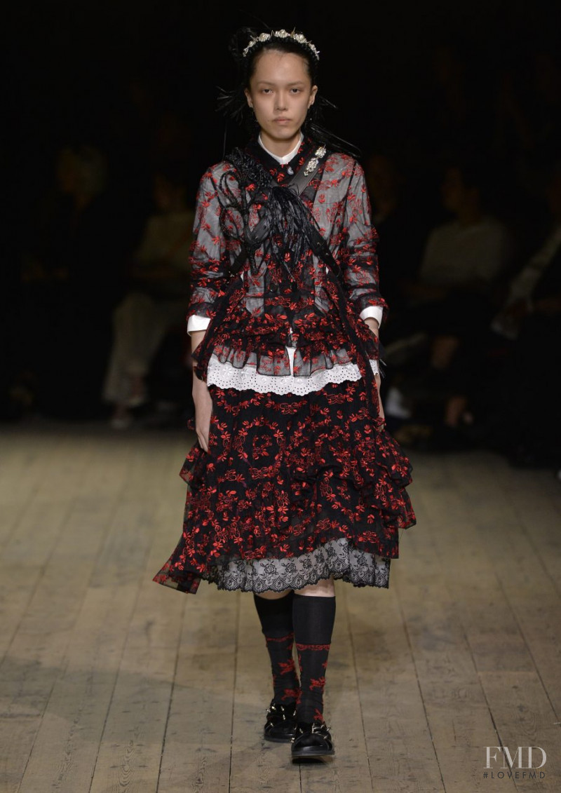 Chen  Yuan Yuan featured in  the Simone Rocha fashion show for Spring/Summer 2020