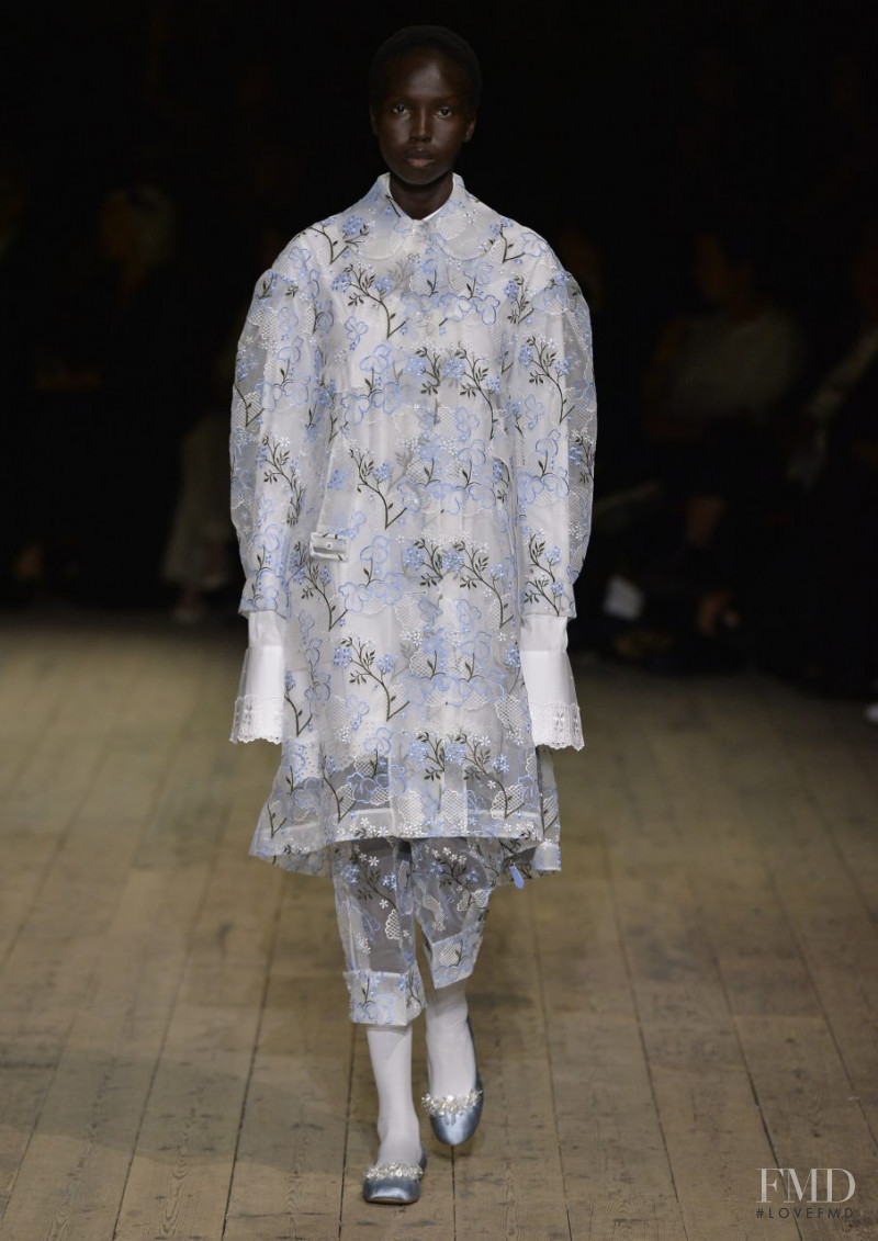 Ajok Madel featured in  the Simone Rocha fashion show for Spring/Summer 2020