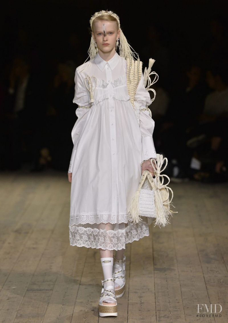 Hannah Motler featured in  the Simone Rocha fashion show for Spring/Summer 2020