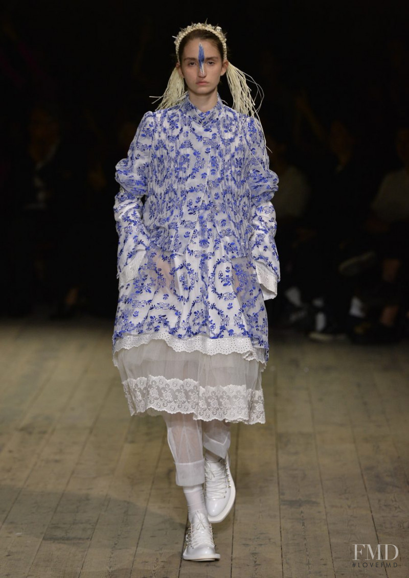 Sophie  Schönauer featured in  the Simone Rocha fashion show for Spring/Summer 2020