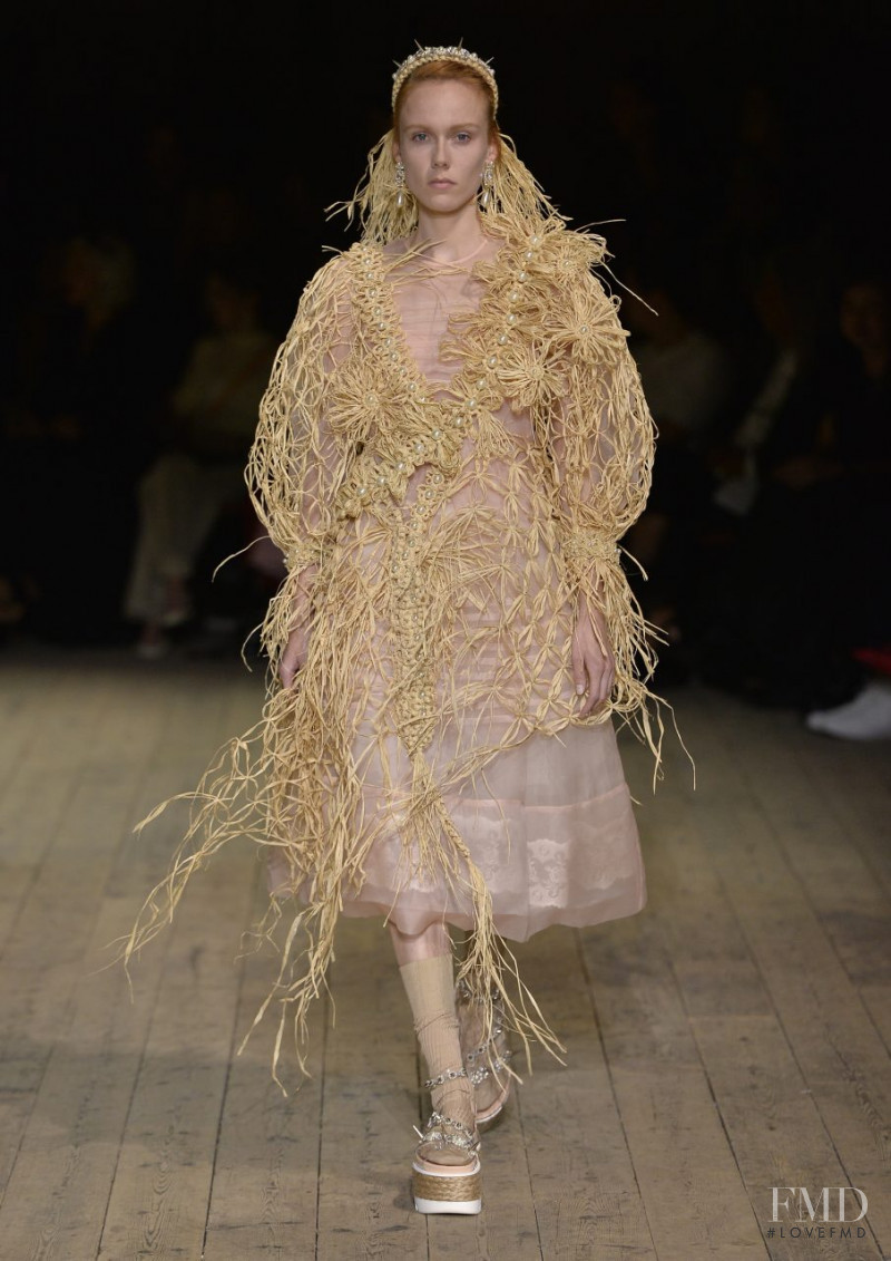 Kiki Willems featured in  the Simone Rocha fashion show for Spring/Summer 2020