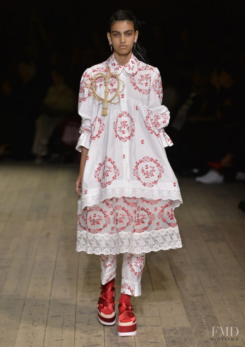 Mariana Barcelos featured in  the Simone Rocha fashion show for Spring/Summer 2020