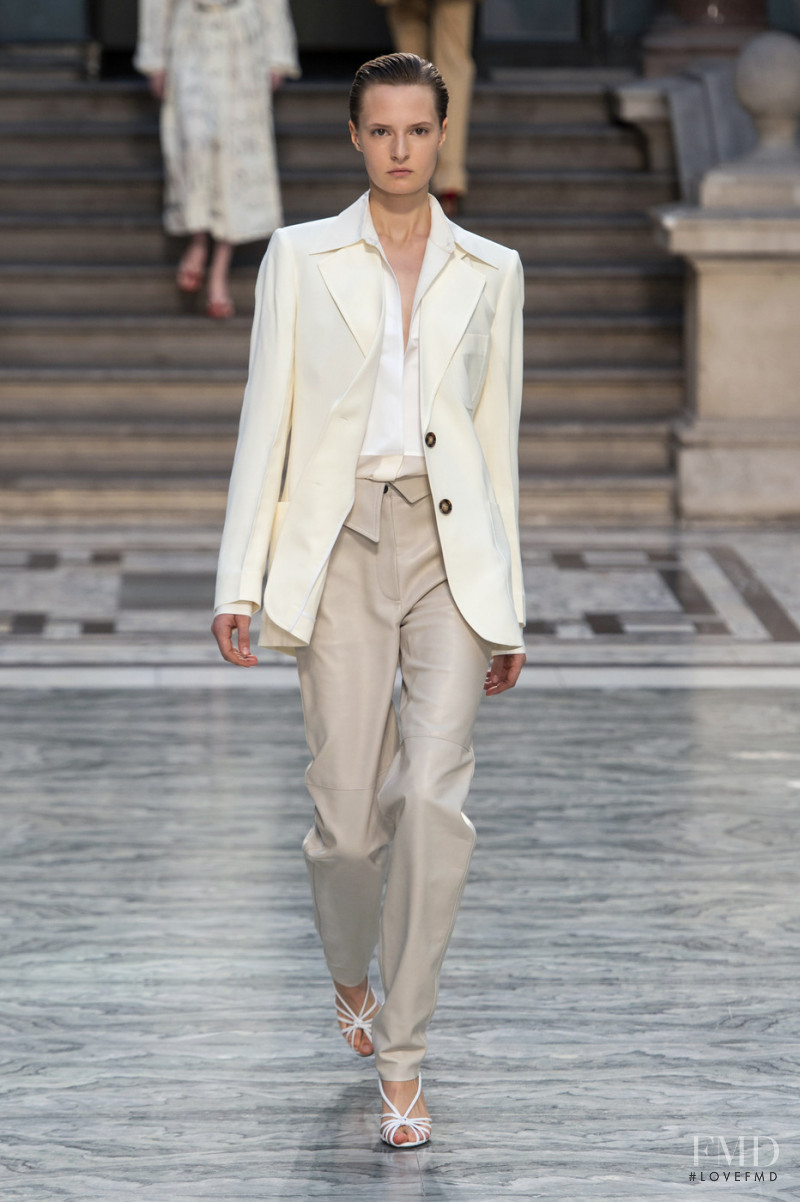 Chesca Lenton featured in  the Victoria Beckham fashion show for Spring/Summer 2020