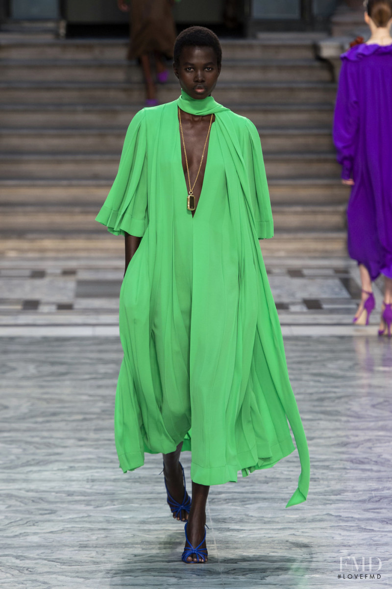 Mammina Aker featured in  the Victoria Beckham fashion show for Spring/Summer 2020