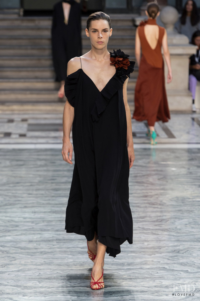 Lys Lorente featured in  the Victoria Beckham fashion show for Spring/Summer 2020