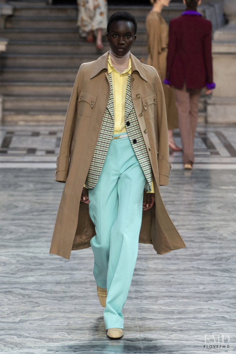 Achenrin Madit featured in  the Victoria Beckham fashion show for Spring/Summer 2020