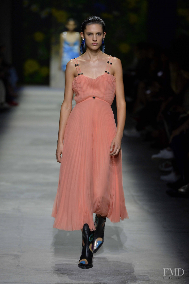 Chiara Frizzera featured in  the Christopher Kane fashion show for Spring/Summer 2020