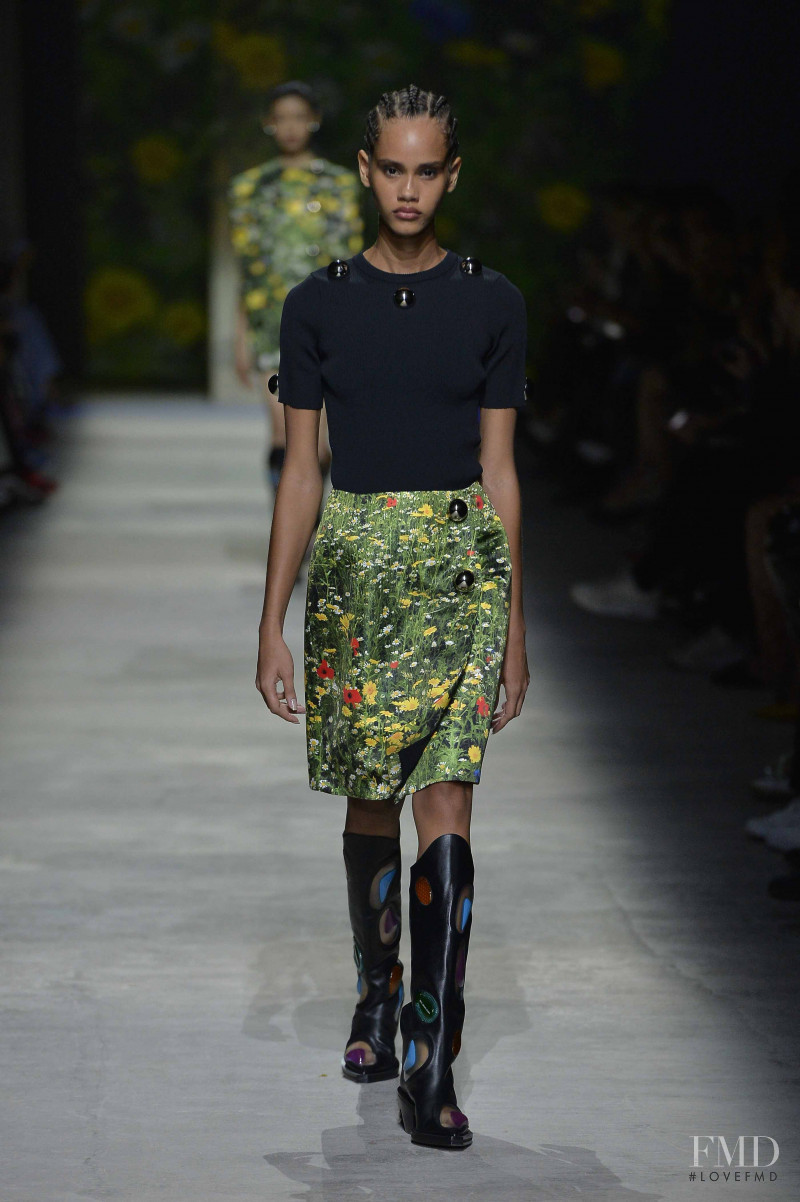 Leyssi de la Cruz featured in  the Christopher Kane fashion show for Spring/Summer 2020