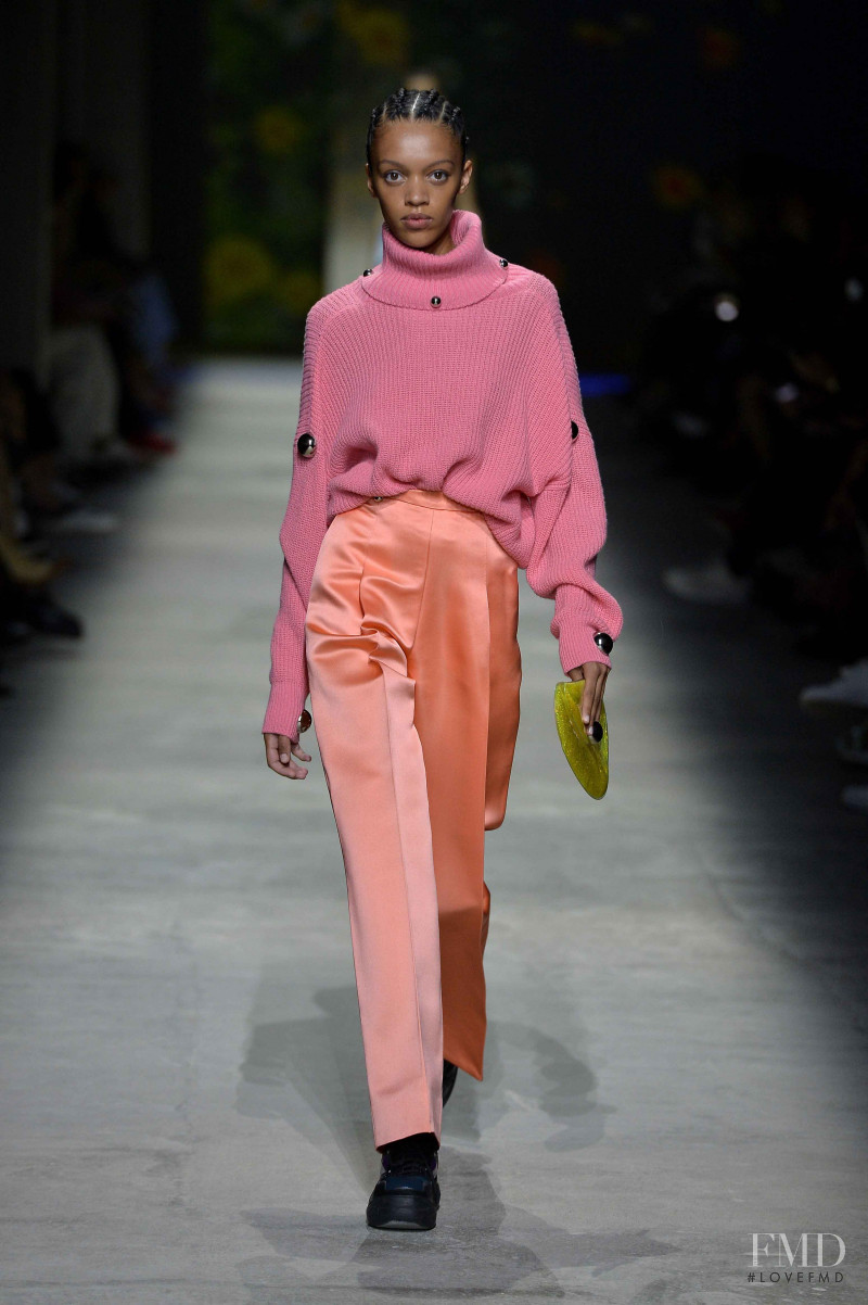 Kukua Williams featured in  the Christopher Kane fashion show for Spring/Summer 2020