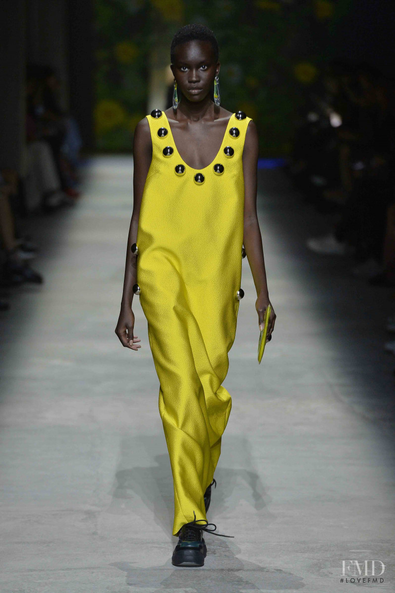 Achenrin Madit featured in  the Christopher Kane fashion show for Spring/Summer 2020