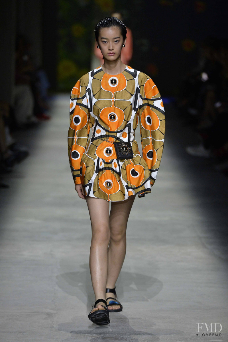 Jiang Ruiqi featured in  the Christopher Kane fashion show for Spring/Summer 2020